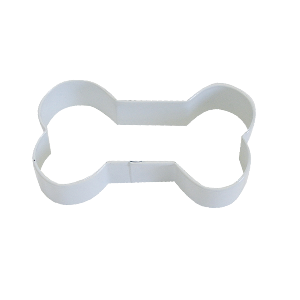 R&M DOG BONE COOKIE CUTTER 9CM WHITE