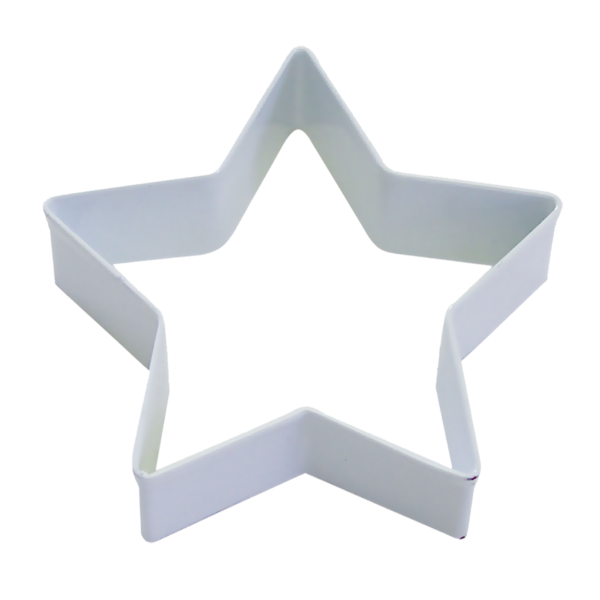 R&M STAR COOKIE CUTTER 9CM WHITE