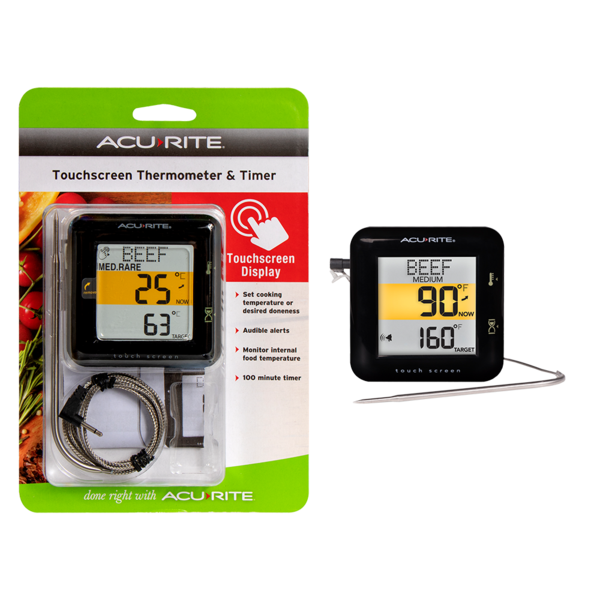 ACURITE TOUCHSCREEN THERMOMETER & TIMER