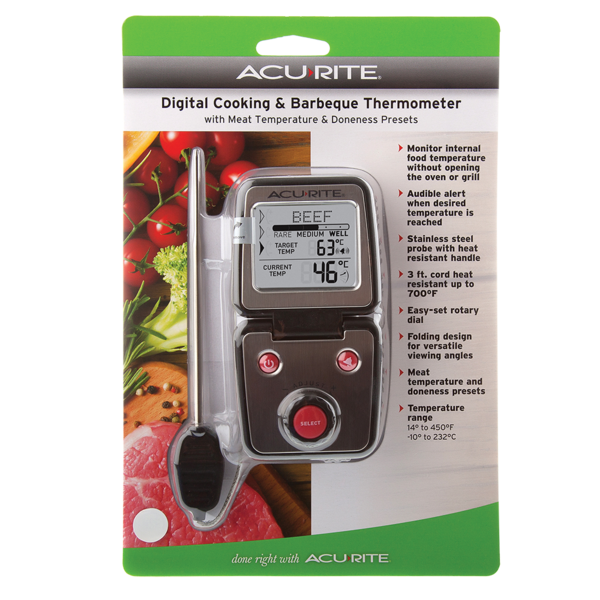 ACURITE DIGITAL COOKING & BARBEQUE THERMOMETER
