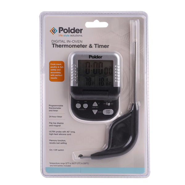 POLDER DIGITAL INOVEN THERMOMETER & TIMER