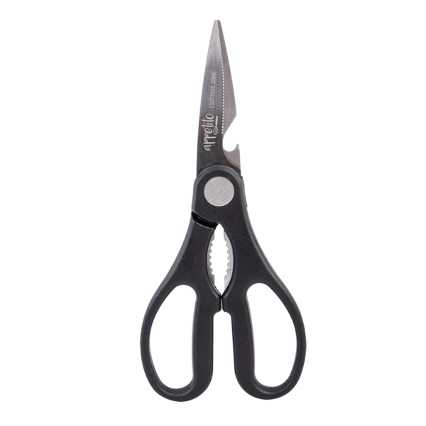 APPETITO ALL PURPOSE KITCHEN SHEARS BLACK