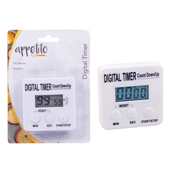 Appetito digital timer 100 minutes white