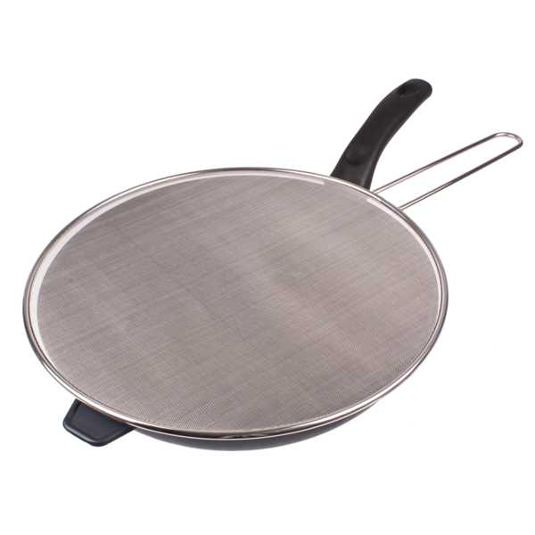 APPETITO STAINLESS STEEL ROUND SPLATTER SCREEN 33CM DIA.