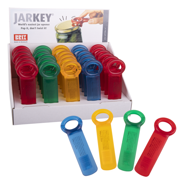 JarKey Jar Opener - The Original Jar Pop - Solid Red