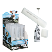 AEROLATTE MOOO MILK FROTHER W/ CASE (CDU 12) - COW PRINT