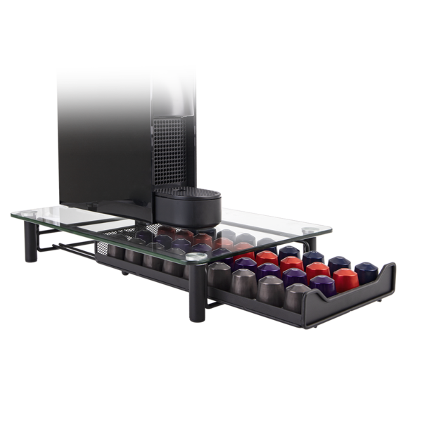 CASABARISTA COFFEE MACHINE STAND W/ 36 CAPSULE DRAWER (*NESPRESSO