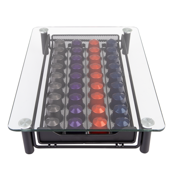 CASABARISTA COFFEE MACHINE STAND W/ 36 CAPSULE DRAWER (*NESPRESSO