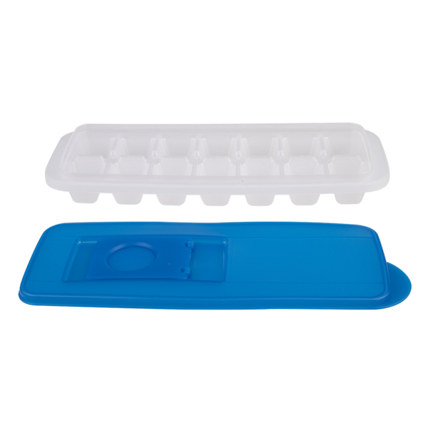 APPETITO ICE CUBE TRAY W/ POURTHROUGH LID BLUE
