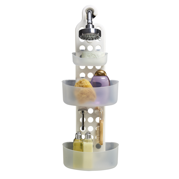 MADESMART LARGE ADJUSTABLE SHOWER CADDY GREY