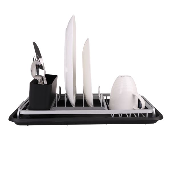 D.LINE ALUMINIUM COMPACT DISH RACK W/ DRAINING BOARD