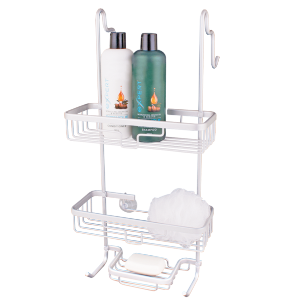 D.LINE ALUMINIUM OVER THE DOOR SHOWER CADDY