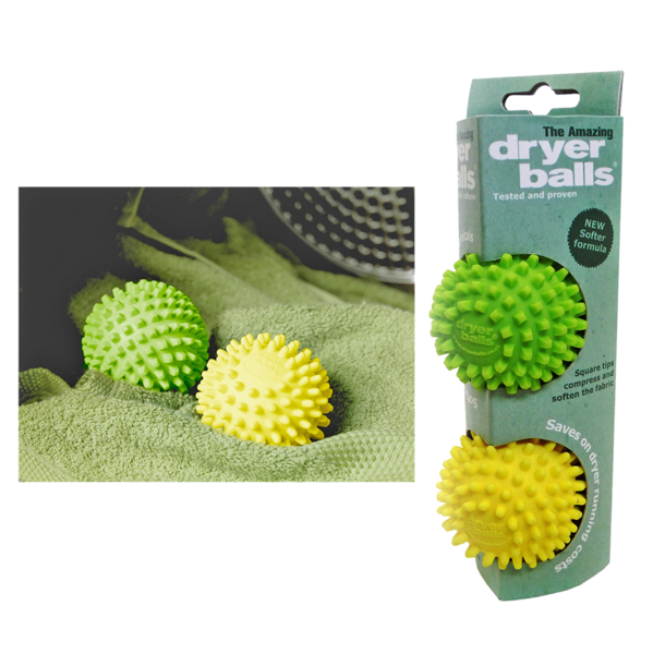 D.LINE DRYER BALLS SET 2 GREEN/YELLOW