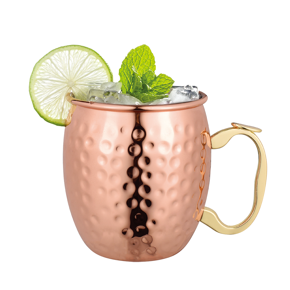 Moscow Mule Mug Cuivre 500ml Martelé, Moscow Mule Tasse Verres Pour