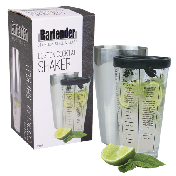 BARTENDER BOSTON COCKTAIL SHAKER 750ML
