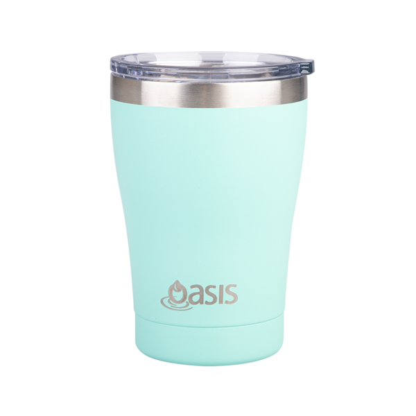 OASIS STAINLESS STEEL DOUBLE WALL INSULATED "TRAVEL CUP" 350ML